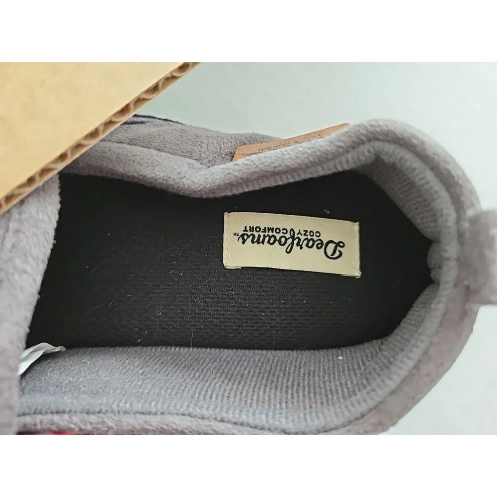 7-8 (S) Men's Cozy Comfort Perforated Microsuede Slipper Gel Memory Foam #4599
